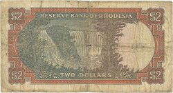 2 Dollars RHODESIA  1972 P.31f q.B