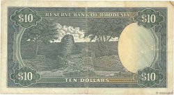 10 Dollars RHODESIA  1973 P.33f F