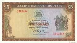5 Dollars RHODESIA  1976 P.36a FDC