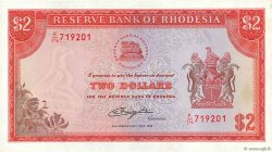 2 Dollars RHODESIEN  1979 P.39b fST+