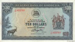 10 Dollars RHODESIEN  1979 P.41a VZ