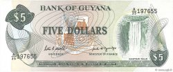 5 Dollars GUIANA  1969 P.22e UNC