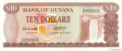 10 Dollars GUIANA  1966 P.23b UNC