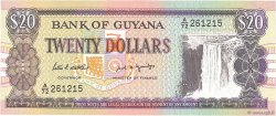 20 Dollars GUIANA  1989 P.27 UNC-