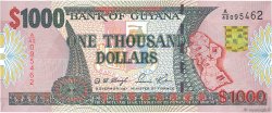 1000 Dollars GUYANA  2000 P.35 FDC