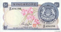 1 Dollar SINGAPUR  1972 P.01d VZ
