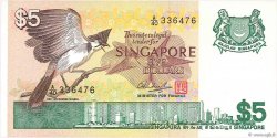 5 Dollars SINGAPORE  1976 P.10 SPL