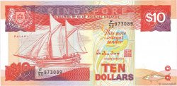 10 Dollars SINGAPUR  1988 P.20 VZ