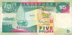5 Dollars SINGAPUR  1997 P.35 BC