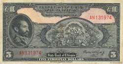5 Dollars ETIOPIA  1945 P.13c BC