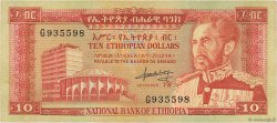 10 Dollars ETHIOPIA  1966 P.27a VF
