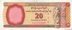 20 Dollars  MYANMAR   1993 P.FX04 SPL
