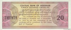 20 Dollars  MYANMAR  1993 P.FX04 UNC