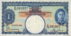1 Dollar MALAYA  1941 P.11 fVZ