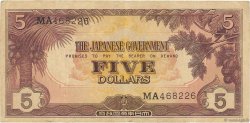5 Dollars MALAYA  1942 P.M06a BC