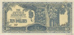 10 Dollars MALAYA  1944 P.M07c F - VF