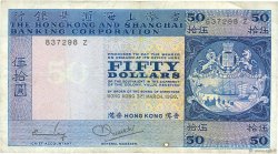 50 Dollars HONG KONG  1980 P.184f F+