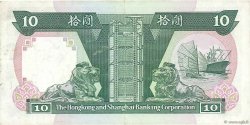 10 Dollars HONGKONG  1987 P.191a S