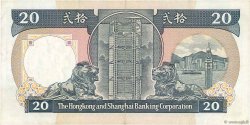 20 Dollars HONG KONG  1986 P.192a VF