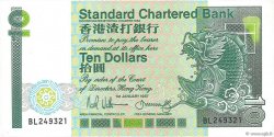 10 Dollars HONG-KONG  1987 P.278b SC+