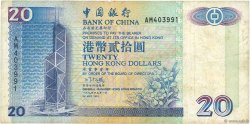 20 Dollars HONG KONG  1994 P.329a MB