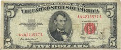 5 Dollars UNITED STATES OF AMERICA  1953 P.381 F