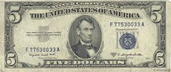 5 Dollars VEREINIGTE STAATEN VON AMERIKA  1953 P.417b S