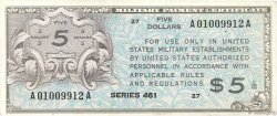5 Dollars UNITED STATES OF AMERICA  1946 P.M06a XF+