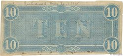10 Dollars KONFÖDERIERTE STAATEN VON AMERIKA  1864 P.68 SS