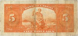 5 Dollars CANADá
  1935 P.042 BC