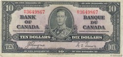 10 Dollars CANADA  1937 P.061c MB