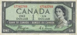 1 Dollar CANADA  1954 P.066a VF