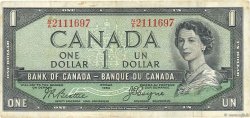 1 Dollar CANADA  1954 P.066b VF