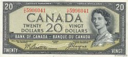 20 Dollars KANADA  1954 P.070b VZ