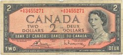 2 Dollars Remplacement KANADA  1954 P.076c fS