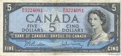 5 Dollars CANADA  1954 P.077b q.BB