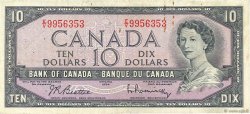 10 Dollars CANADA  1954 P.079b MB a BB