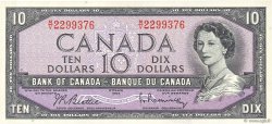 10 Dollars CANADA  1954 P.079b UNC-