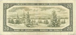 20 Dollars CANADA  1954 P.080b F+