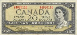 20 Dollars CANADA  1954 P.080b VF