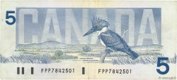 5 Dollars CANADA  1986 P.095b BB