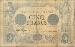 5 Francs NOIR FRANCE  1872 F.01.07 B