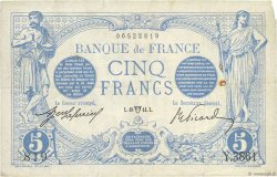 5 Francs BLEU FRANCIA  1914 F.02.22 q.BB