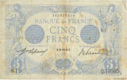 5 Francs BLEU FRANCIA  1916 F.02.35 MB