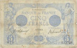 5 Francs BLEU lion inversé FRANCE  1917 F.02bis.04 B