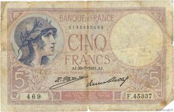 5 Francs FEMME CASQUÉE FRANKREICH  1931 F.03.15 SGE
