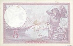 5 Francs FEMME CASQUÉE modifié FRANKREICH  1939 F.04.01 fVZ