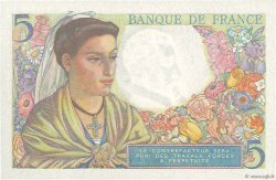 5 Francs BERGER FRANCE  1945 F.05.06 NEUF