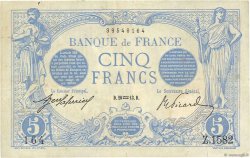 5 Francs BLEU FRANKREICH  1913 F.02.13 fSS
