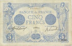 5 Francs BLEU FRANCE  1914 F.02.22 TB+